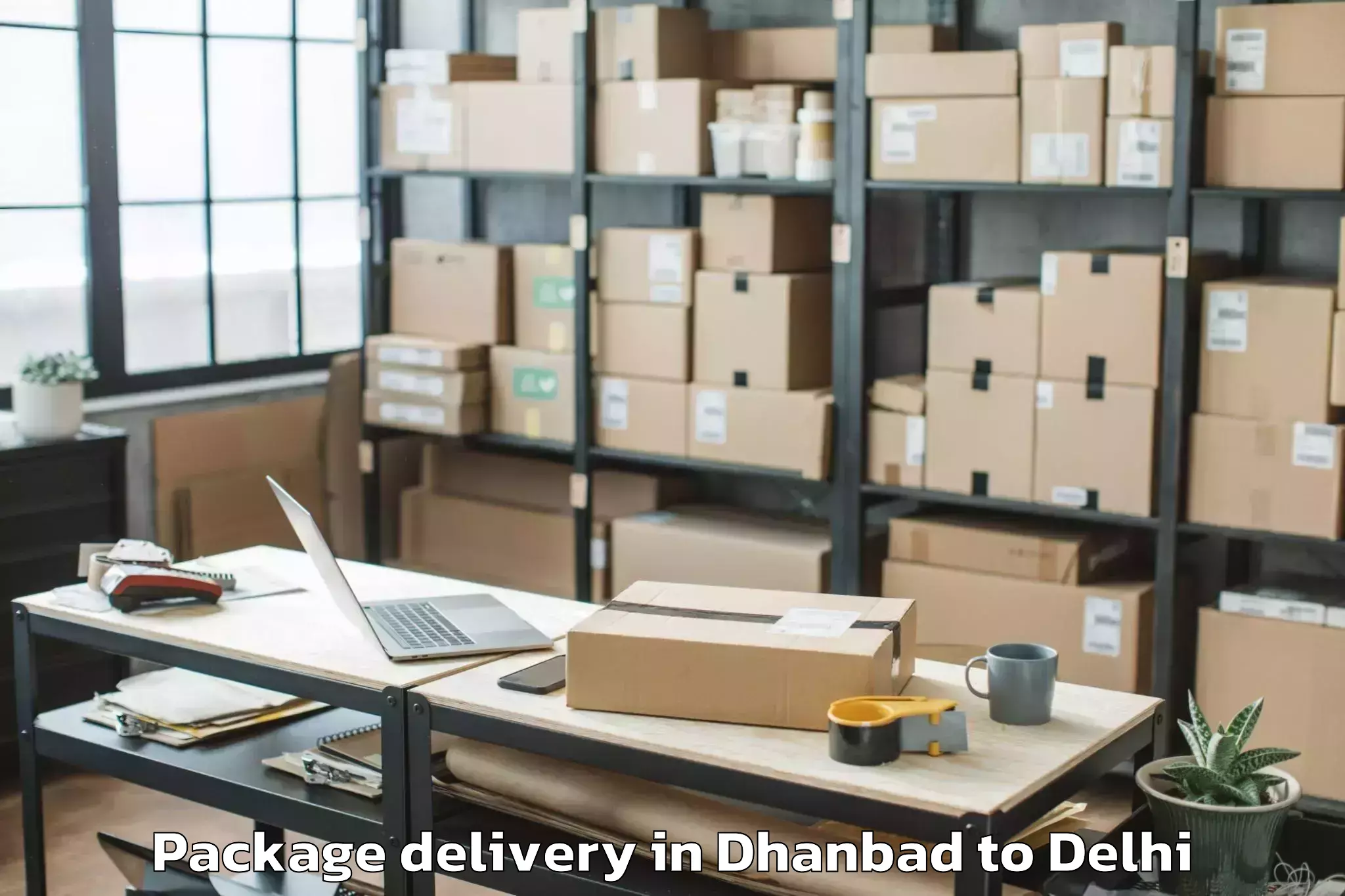 Book Your Dhanbad to University Of Delhi New Delhi Package Delivery Today